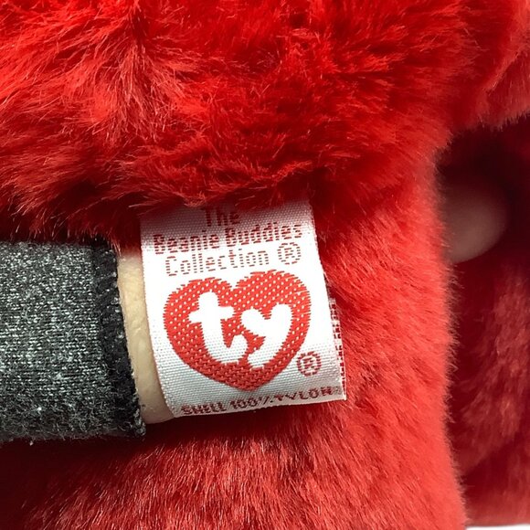 Vtg Ty Beanie Buddies Collection Osito Red Plush Bear Mexico Flag 1999 Edition - Picture 5 of 8